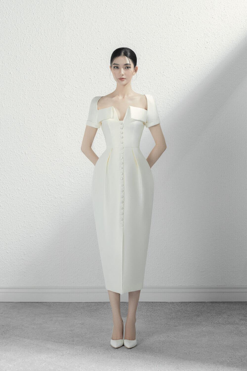 Estella Pencil Midi Dress MEAN BLVD