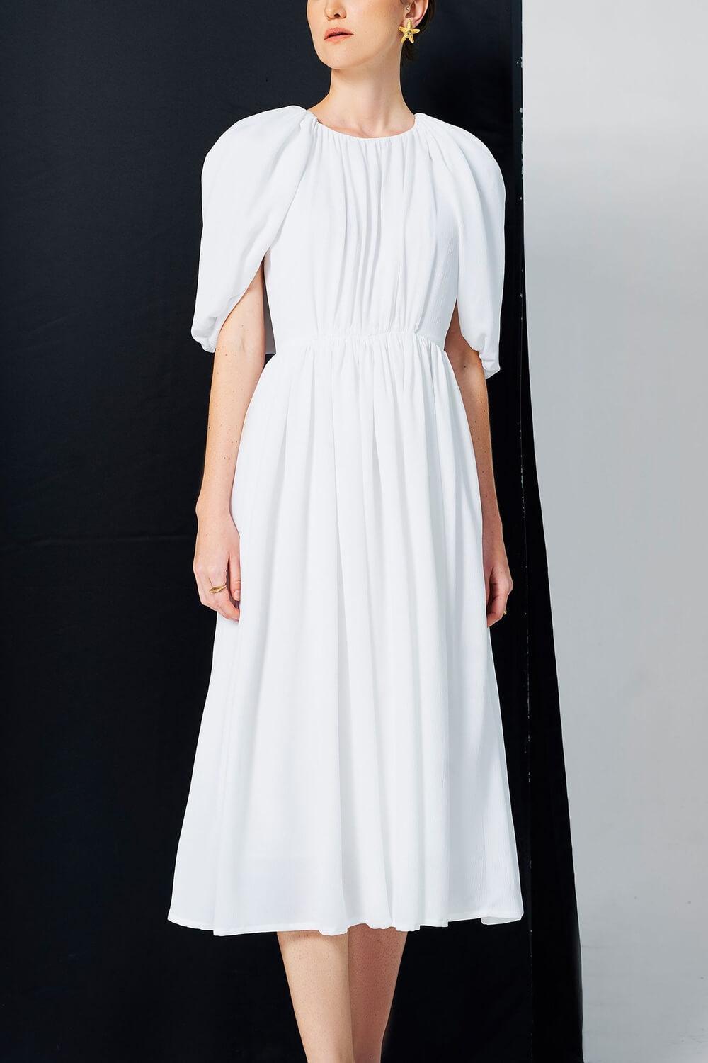 Falabelle Cape Shoulder Dress MEAN BLVD