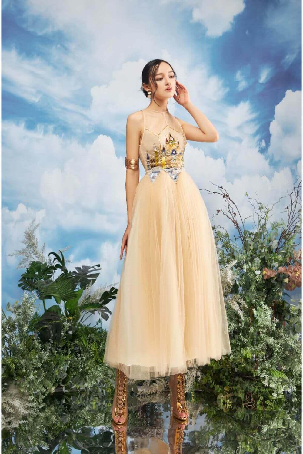 Falcon Ruffle Layered Dress MEAN BLVD
