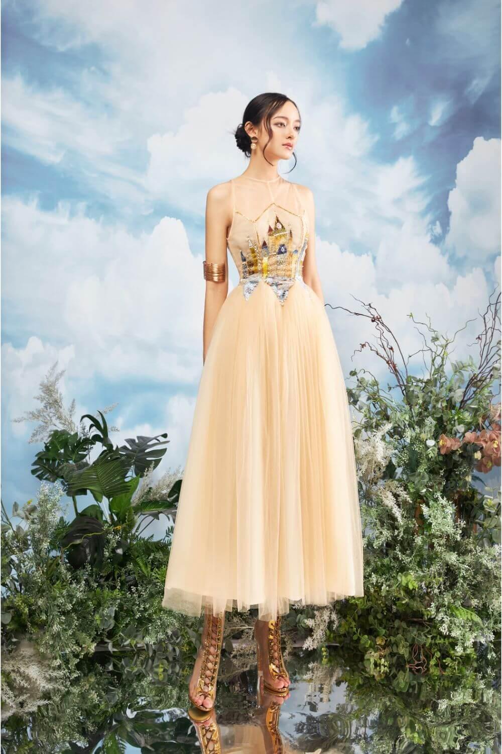 Falcon Ruffle Layered Dress MEAN BLVD