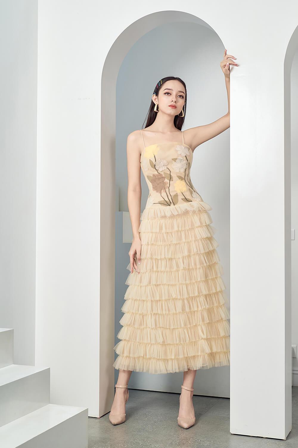 Finalie Ruffle Layered Dress MEAN BLVD