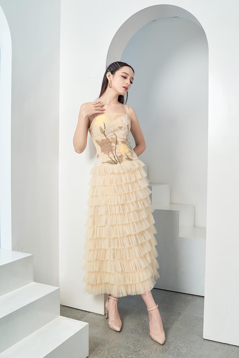 Finalie Ruffle Layered Dress MEAN BLVD