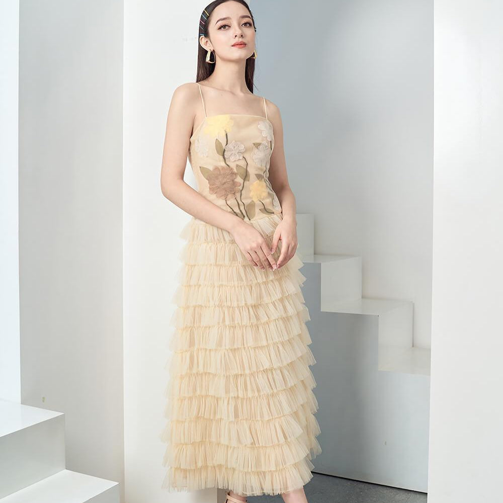 Finalie Ruffle Layered Dress MEAN BLVD