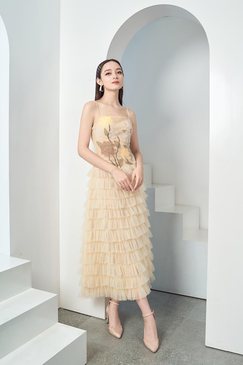 Finalie Ruffle Layered Dress MEAN BLVD