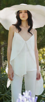 Fistula Straight Wide Leg Silk Extra Long Length Pants MEAN BLVD