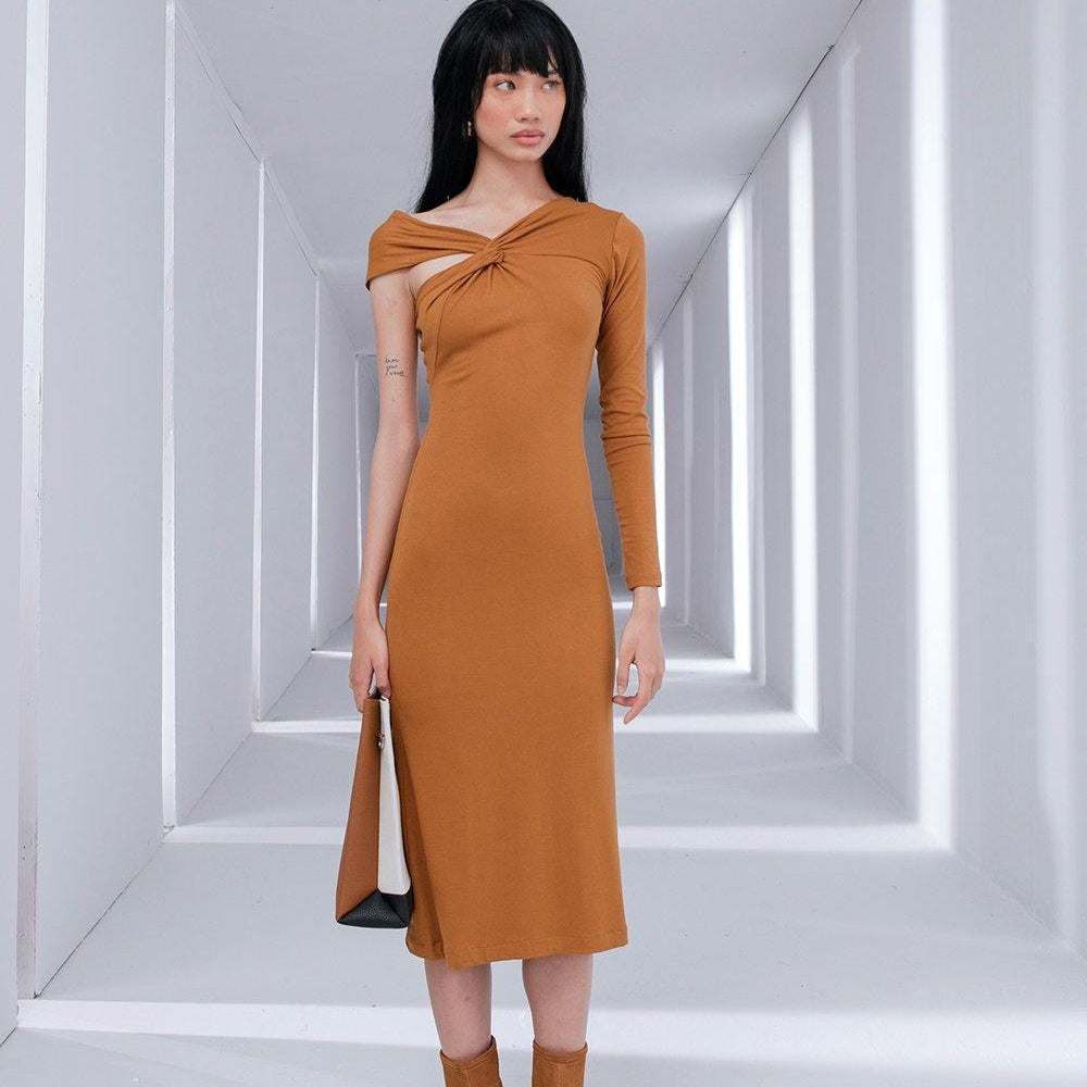 Flame Shoulder-Cut Dress MEAN BLVD