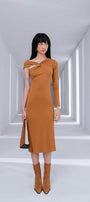 Flame Shoulder-Cut Dress MEAN BLVD