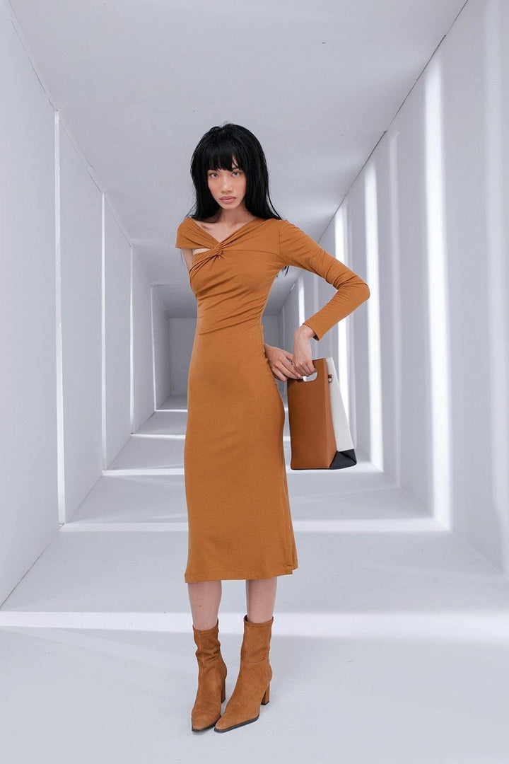 Flame Shoulder-Cut Dress MEAN BLVD