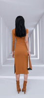 Flame Shoulder-Cut Dress MEAN BLVD