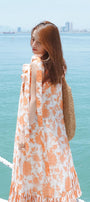 Fusia Tunic Asymmetric Sleeved Chiffon Midi Dress MEAN BLVD