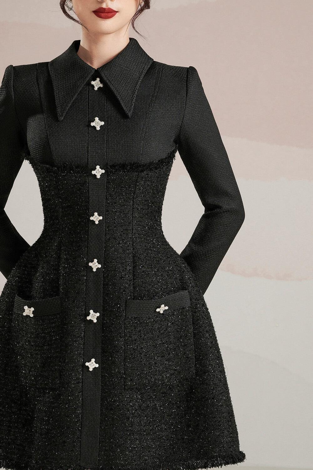 Hera Folded Collar Dress MEAN BLVD