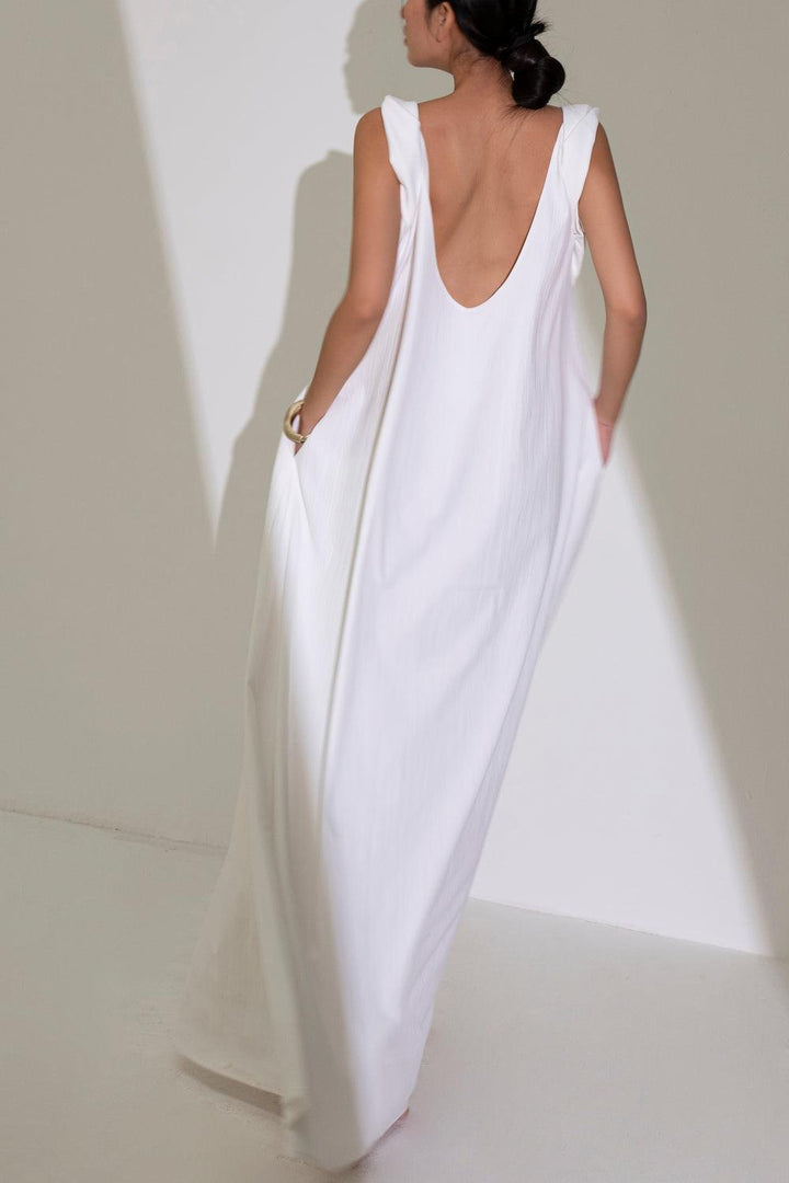 Hy Flared Strappy Floss Floor Length Dress MEAN BLVD