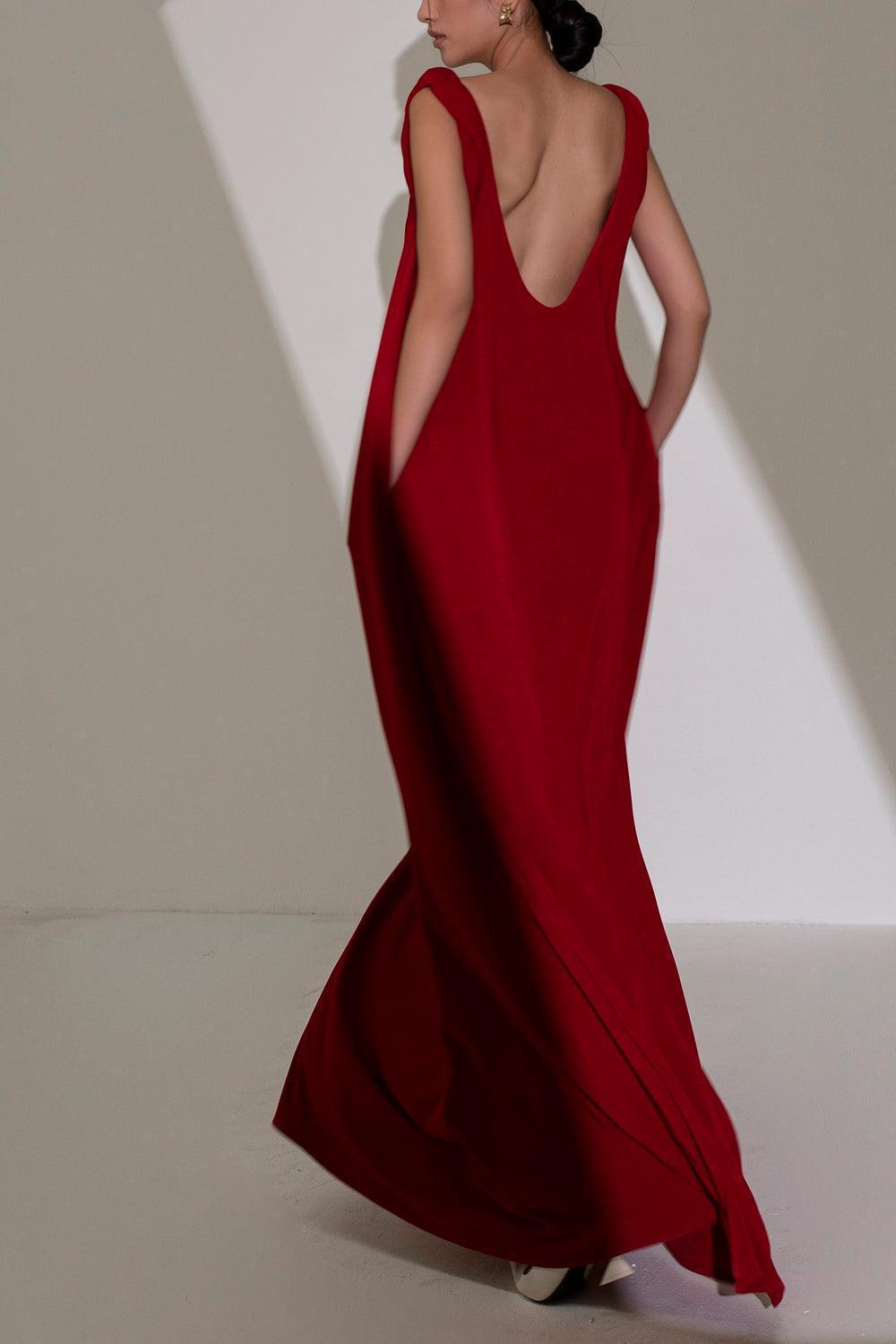Women's Hy Flared Strappy Velvet Floor Length Dress XS/S/M/L/XL/Customize Maroon MEAN BLVD Women's Hy Flared Strappy Velvet Floor Length Dress XS/S/M/L/XL/Customize Maroon MEAN BLVD