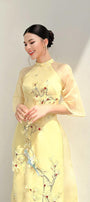 Hy Vien Middle Sleeves Ao Dai MEAN BLVD