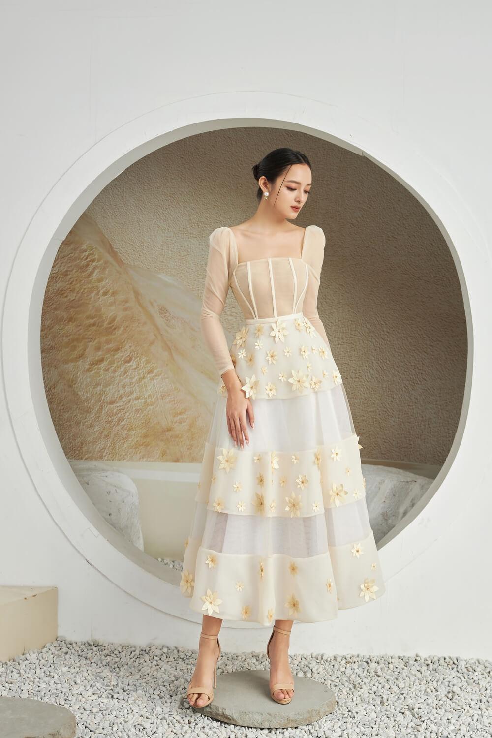 Jacqueline Square Neck Dress MEAN BLVD