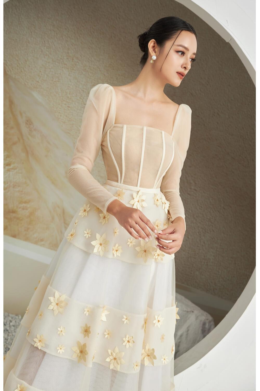 Jacqueline Square Neck Dress MEAN BLVD