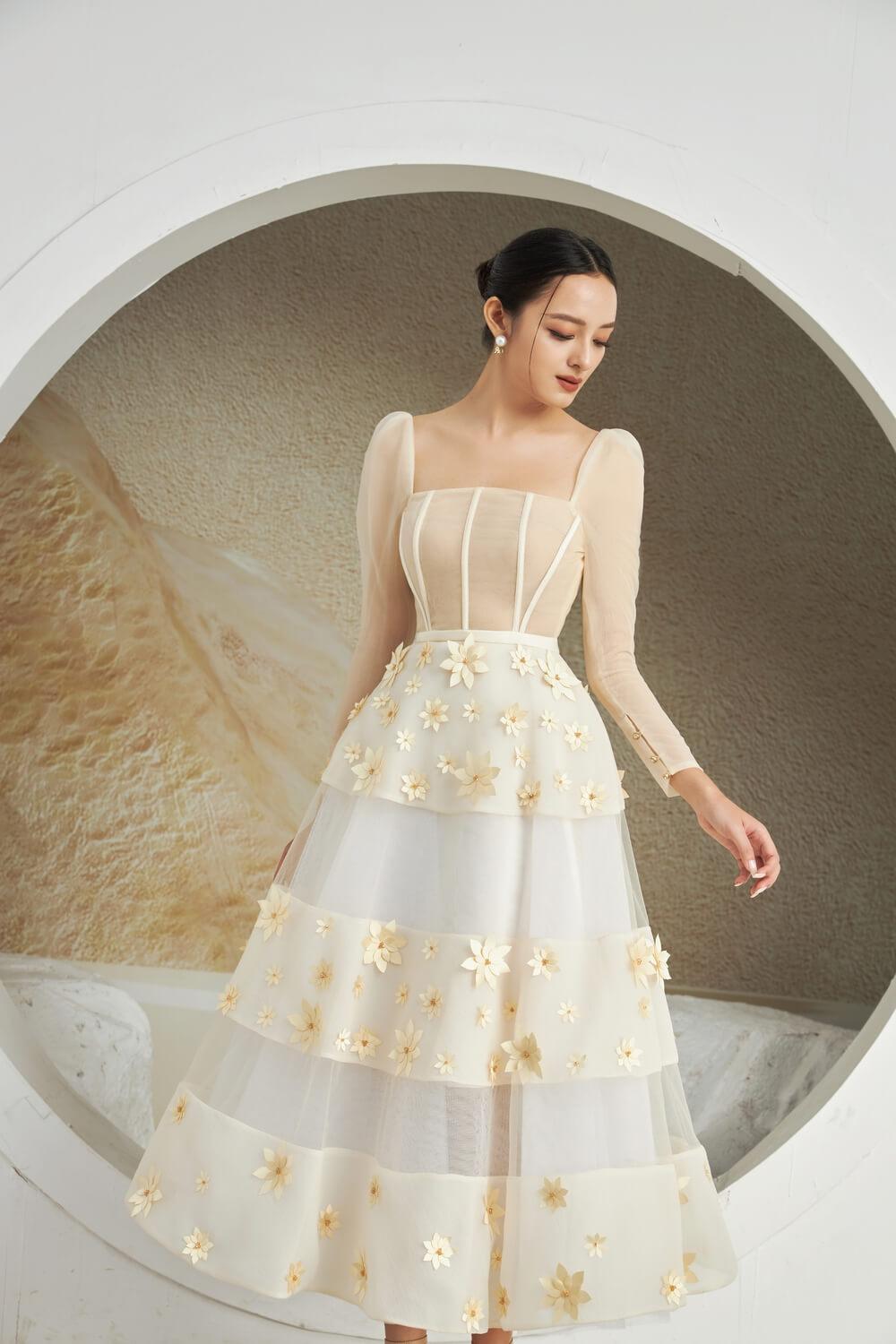 Jacqueline Square Neck Dress MEAN BLVD