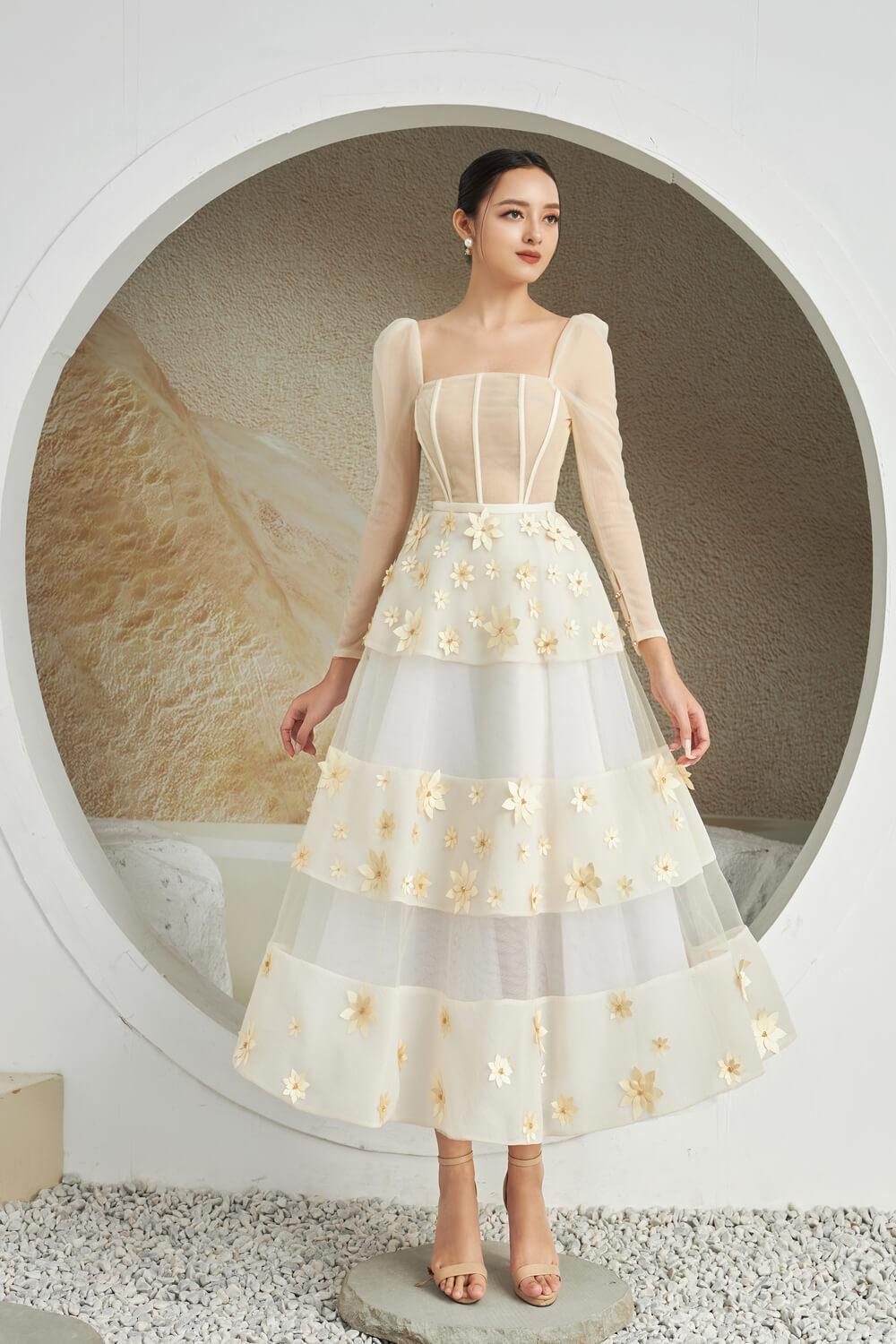 Jacqueline Square Neck Dress MEAN BLVD