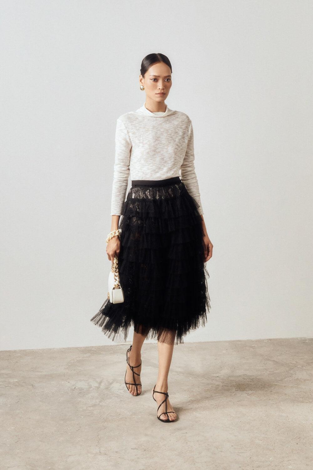 Jaya Layered Ruffle Skirt MEAN BLVD