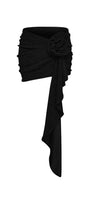 Jaylah Halter Gathered Jersey Mini Skirt - MEAN BLVD