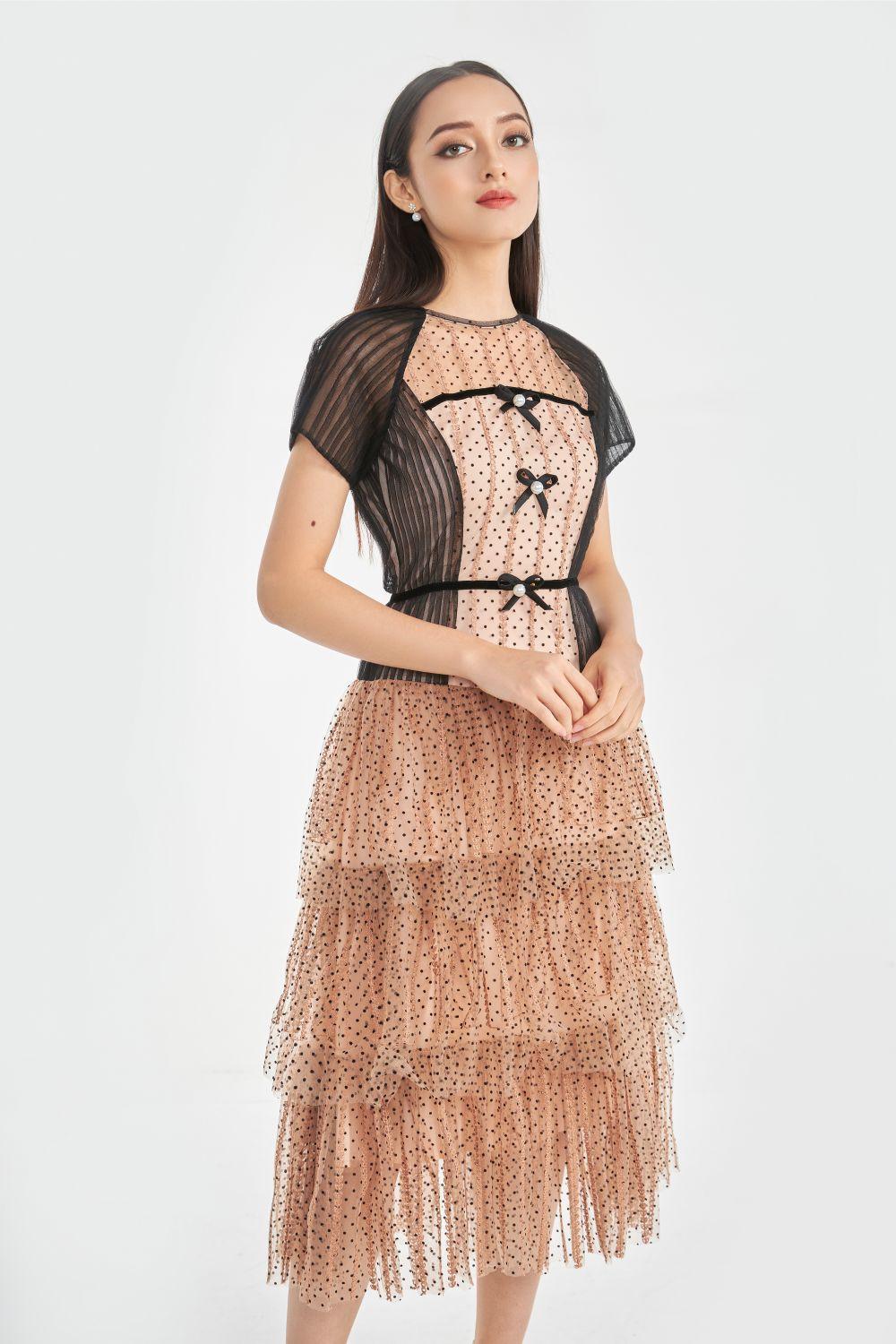 Jena Ruffle Layers Dress MEAN BLVD