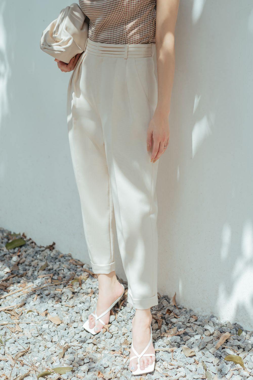 Joan Folded Hem Pants MEAN BLVD