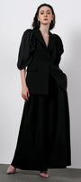 Julia Straight Puffy Sleeved Silk Blazer MEAN BLVD