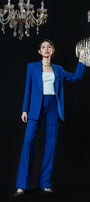 Kai Straight Pintucks Wool Blend Long Length Pants MEAN BLVD