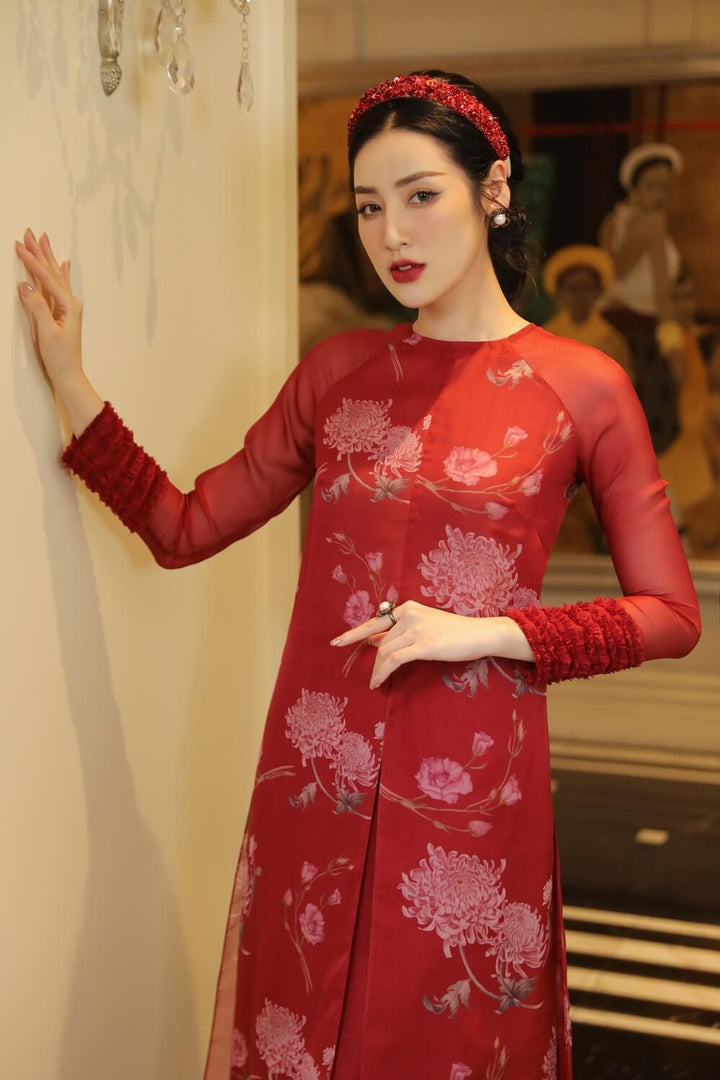 Kathryn Round Neck Ao Dai MEAN BLVD