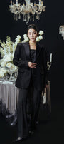 Kathy Sack Peak Lapel Cotton Blend Blazer MEAN BLVD