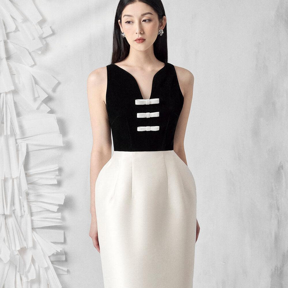 Keva Stylized Neck Dress MEAN BLVD