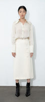 Larissa Button Line Skirt MEAN BLVD