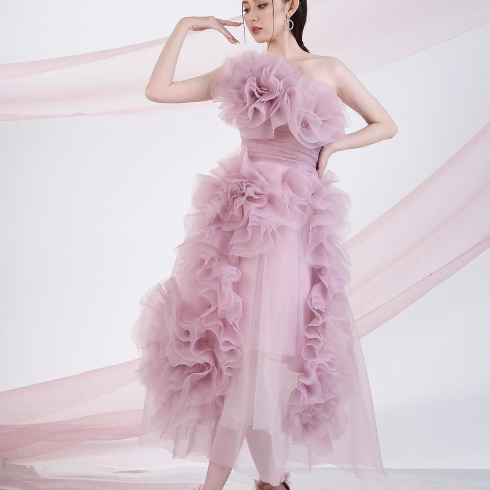 Lauren Ruffle Dress MEAN BLVD