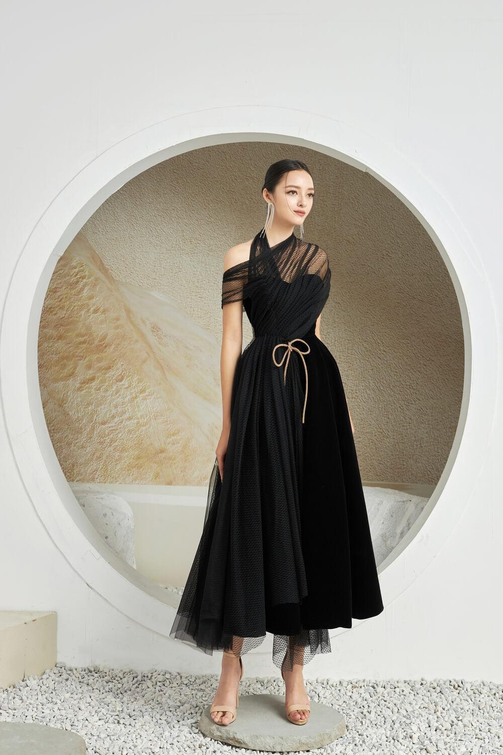 Leslie Cross Over Flap Dress MEAN BLVD