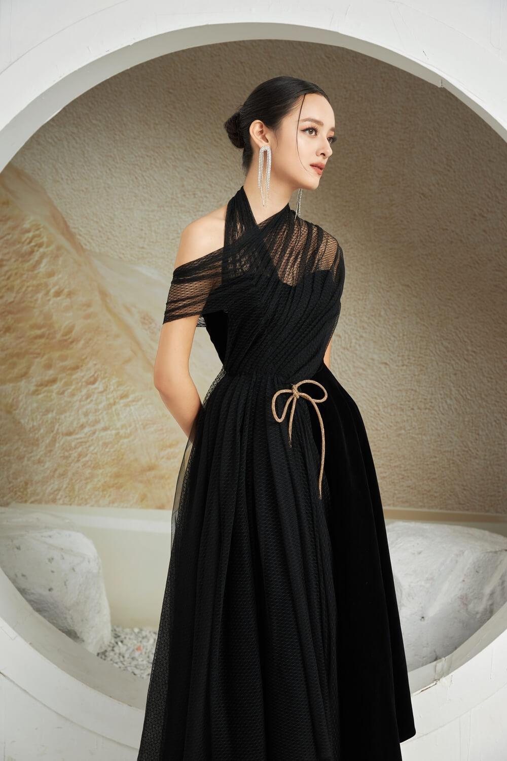 Women's Leslie Fit and Flare Crossover Mesh Taffeta Midi Dress XS/S/M/L/XL Brown/Black/Purple Pink/Pink/Red Mean Blvd S / Black Women's Leslie Fit and Flare Crossover Mesh Taffeta Midi Dress XS/S/M/L/XL Brown/Black/Purple Pink/Pink/Red Mean Blvd S / Black