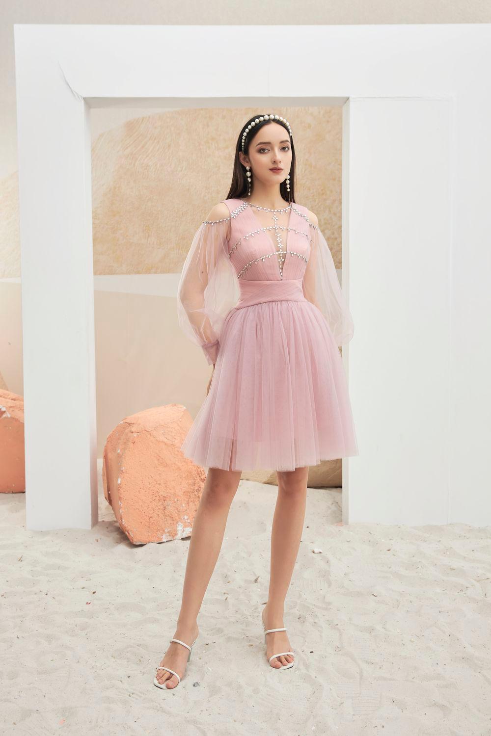 Levi Long Puffy Sleeves Dress MEAN BLVD