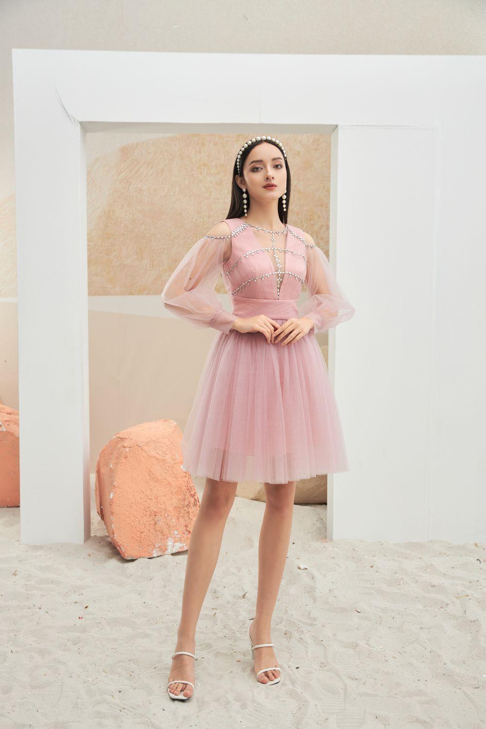 Levi Long Puffy Sleeves Dress MEAN BLVD