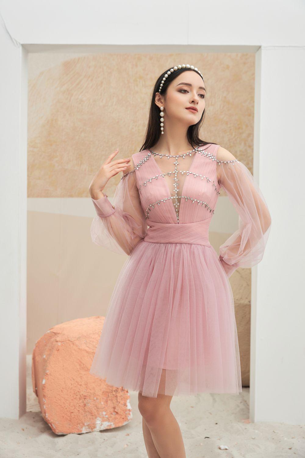 Levi Long Puffy Sleeves Dress MEAN BLVD