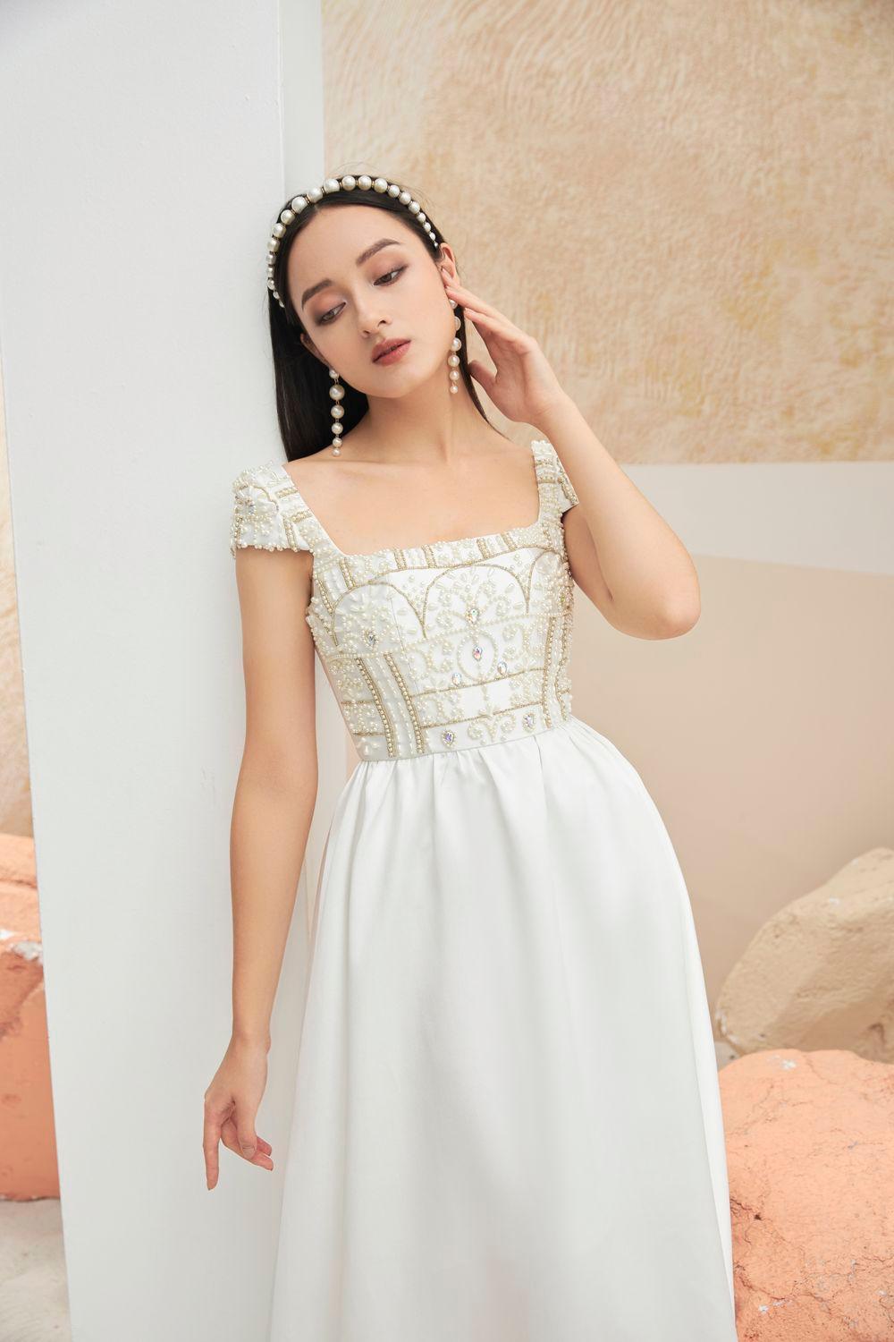 Lillian Square Neck Dress MEAN BLVD