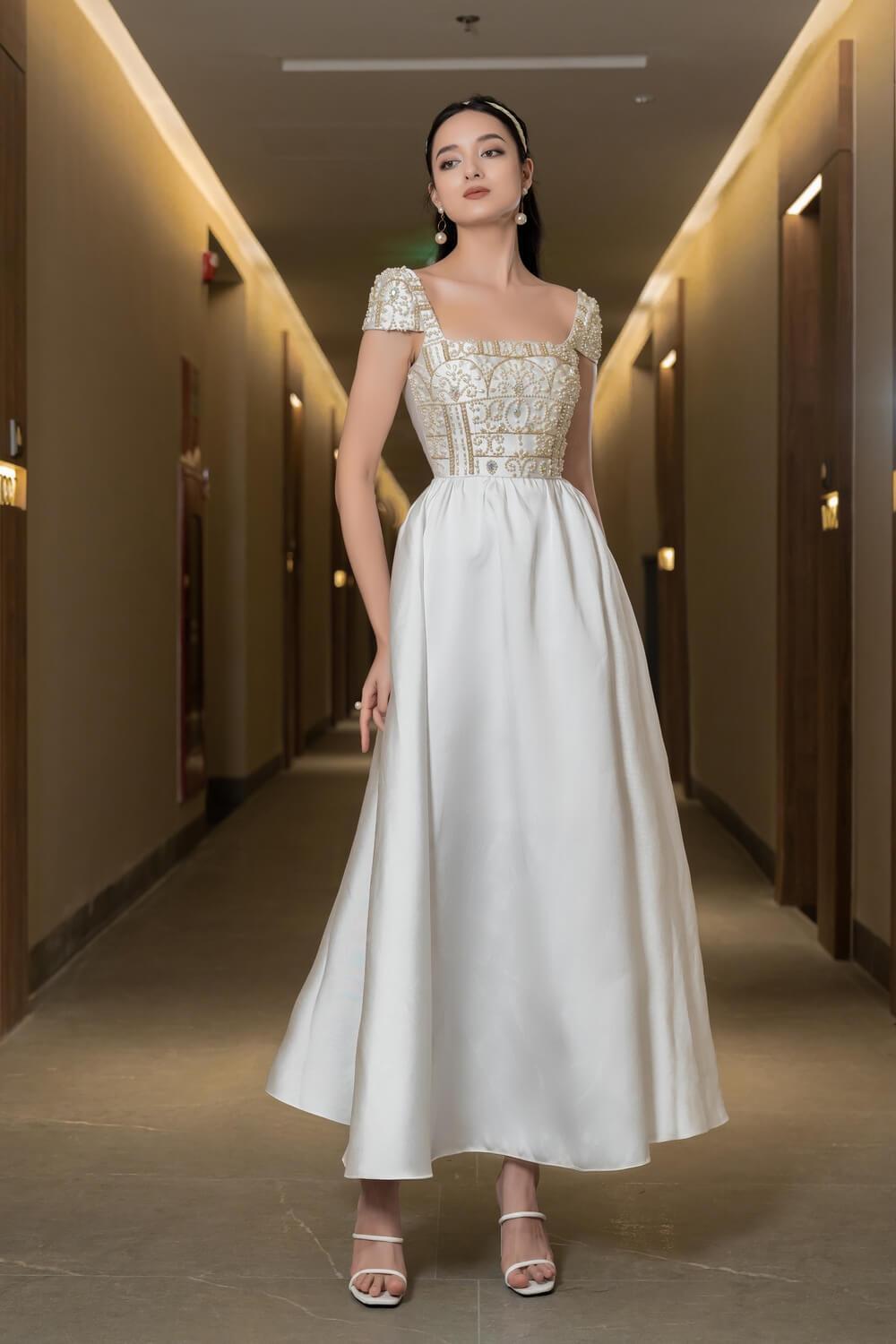 Lillian Square Neck Dress MEAN BLVD