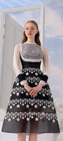 Limo A-line Long Sleeved Lace Midi Set MEAN BLVD