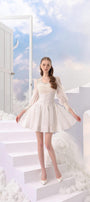 Luna A-line Long Sleeved Lace Mini Dress MEAN BLVD