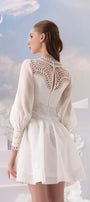 Luna A-line Long Sleeved Lace Mini Dress MEAN BLVD