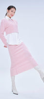 Lydia Cropped Round Neck Knit Top MEAN BLVD