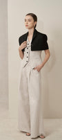 Makenzie Straight Wide Leg Linen Floor Length Pants - MEAN BLVD