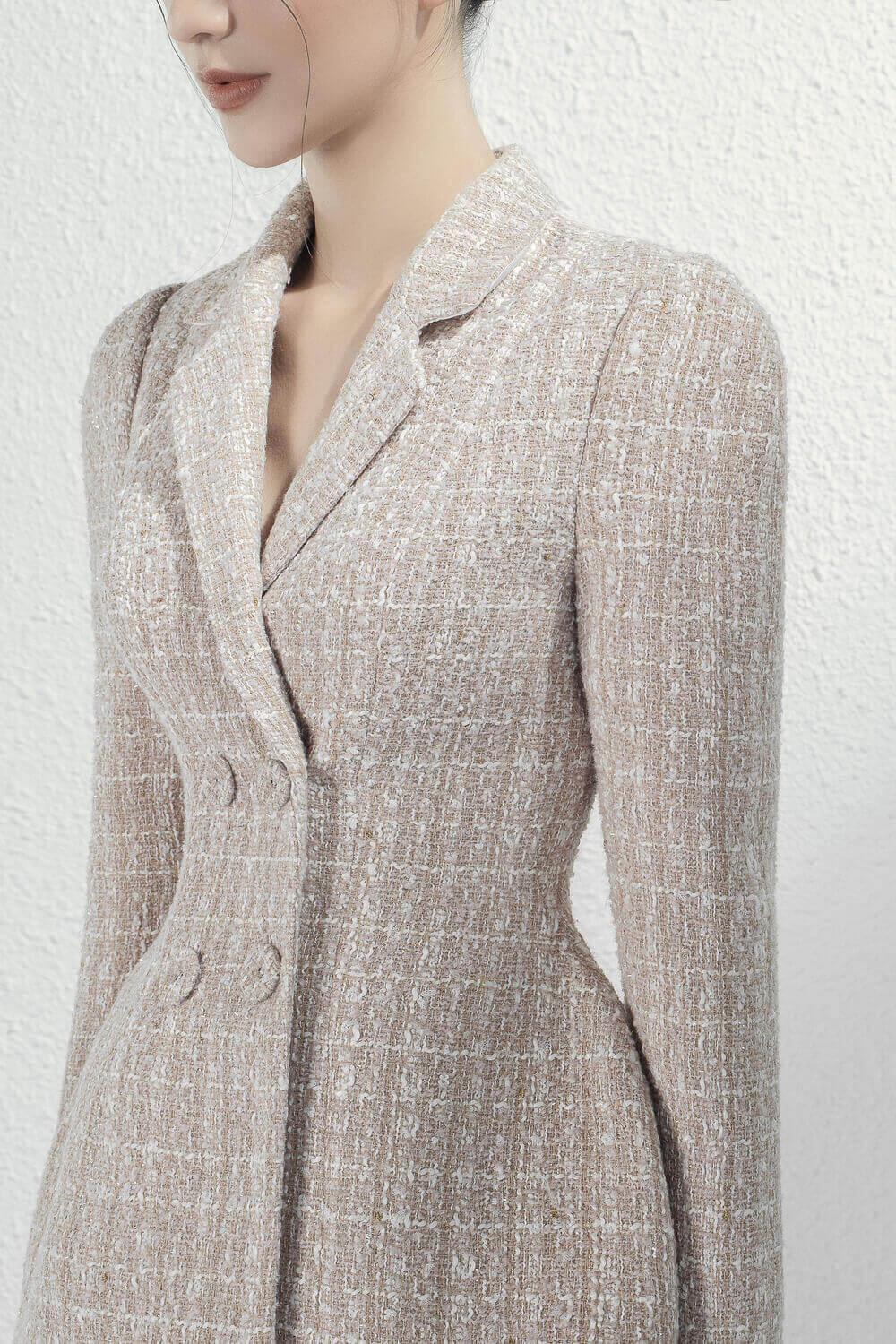 Marianne Fitted Tweed Blazer MEAN BLVD