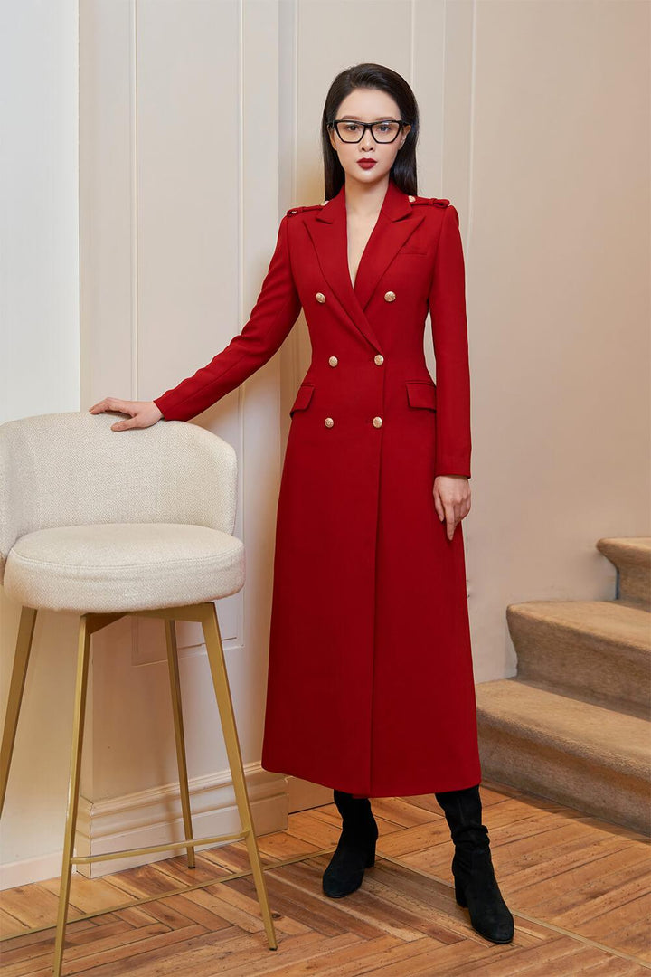 Meghan Slim-fit Double Breasted Punto Trench Coat MEAN BLVD