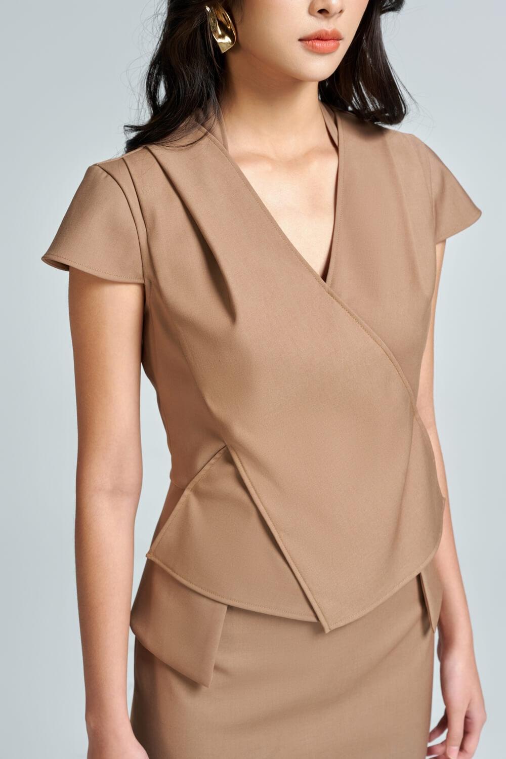Melody Pencil Back Slit Twill Midi Skirt - MEAN BLVD