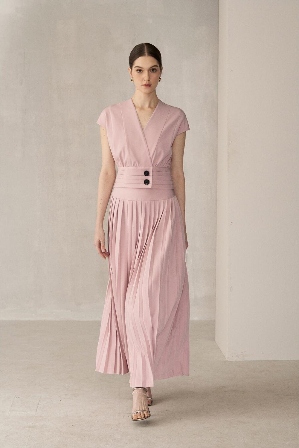 Mila Straight Pleated Modal Maxi Skirt - MEAN BLVD