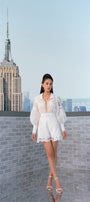 Monet Folded Collar Top MEAN BLVD